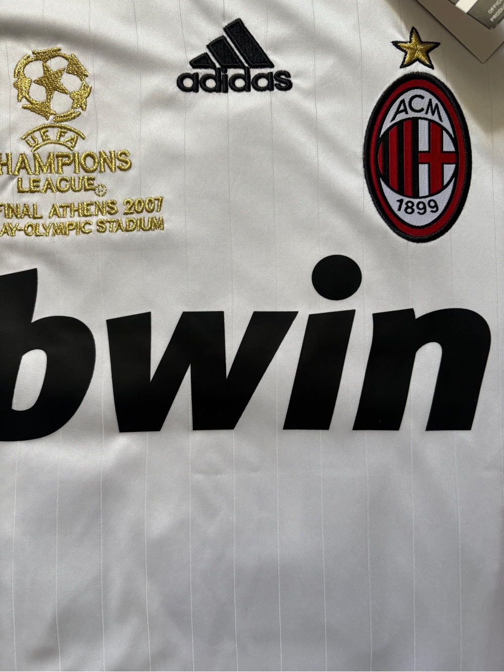 AC Milan 2007 Away Kaka #22 UCL Final Retro Soccer Jersey Size Men Large - Picture 3 of 10